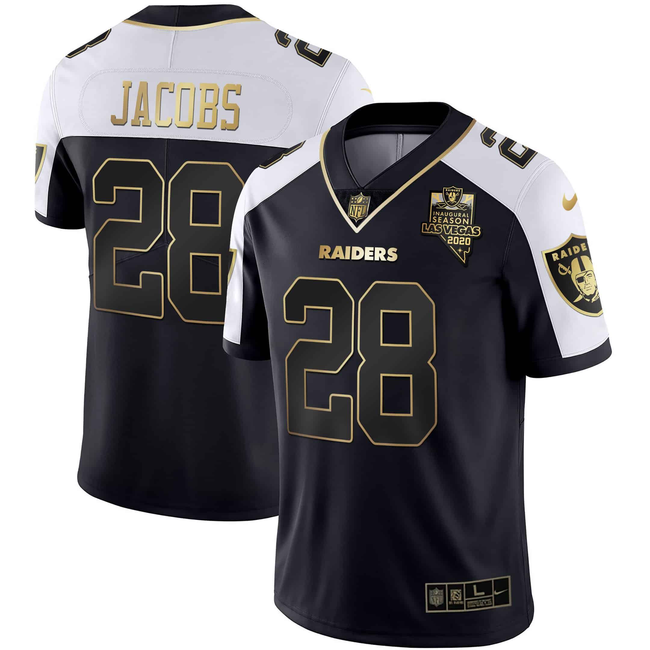 Men Oakland Raiders #28 Jacobs 2024 Nike Vapor Black Gold & Black Inverted Limited NFL Jersey->indianapolis colts->NFL Jersey